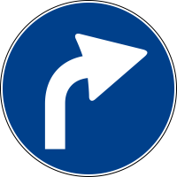 Mandatory driving direction